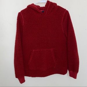 A&F red hoodie